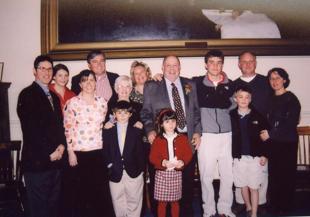Fritz Kussin (center) with family at his Honored Citizen celebration in 2006. Courtesy photo